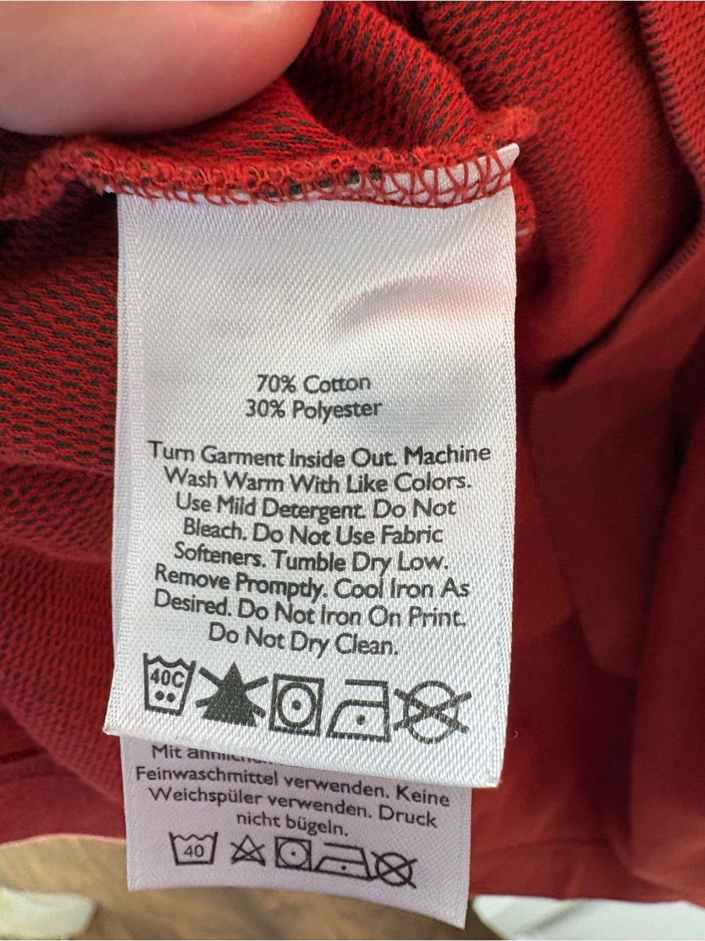 Eddie Bauer Men's Brick Red/orange Short-Sleeve Polo - Picture 3 of 4